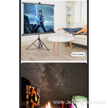 Wholesale tripod floor rising fabric projector screen